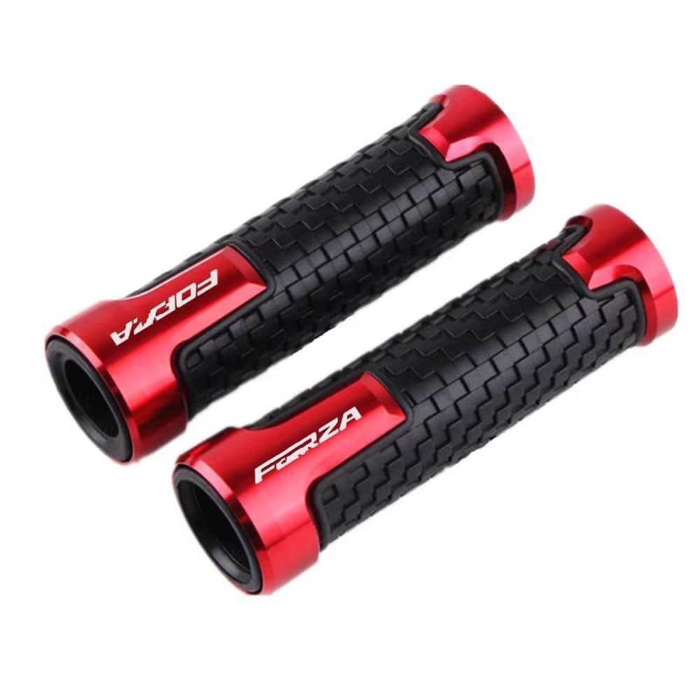 Motorrad Lenkergriffe Griffe Für H&ONDA Forza 750 Forza750 2020-2022 Forza750 7/8 "Motorrad Zubehör CNC Lenker Grip Griff Bar Motorrad Griffe(Red) von TTADINUDD