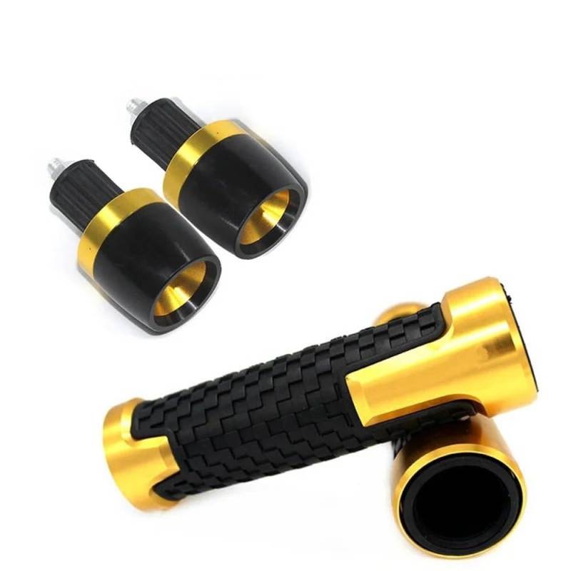 Motorrad Lenkergriffe Griffe Für Y&AMA&HA FZ6 FZ-6 ZF6N FZ6R Alle Jahr Motorrad 7/8 "22MM CNC Lenker Griffe Griff Bar Grip End Kappe Stecker(C-Yellow) von TTADINUDD