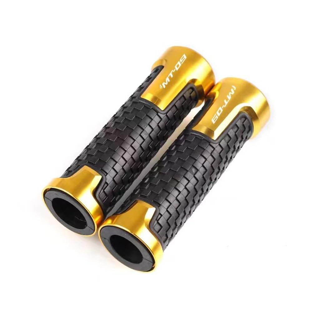 Motorrad Lenkergriffe Griffe Für Y&AMA&HA MT09 MT-09 FZ-09 FZ 09 2014-2019 2020 2021 2022 2023 Motorräder CNC Lenker Handgriffe Griff Bar(Gold) von TTADINUDD