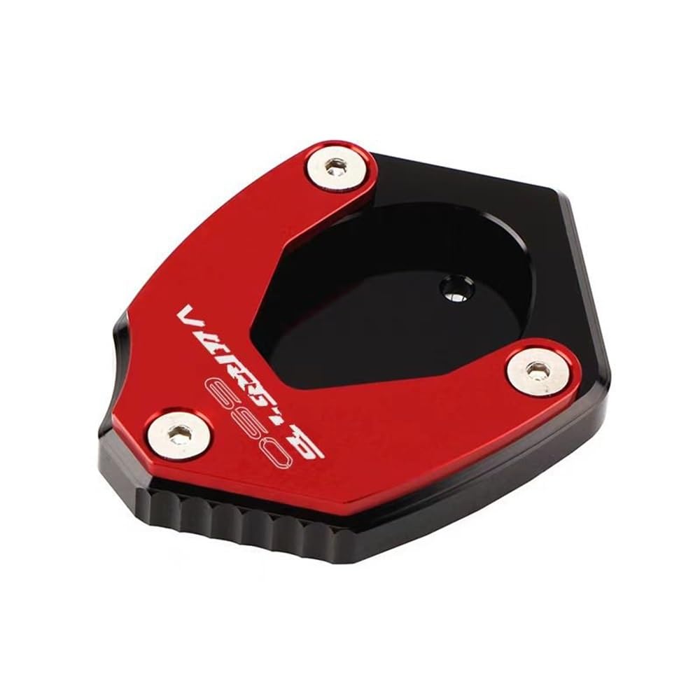 Motorrad Seitenständerpolster Für KA&was&AKI Ve&rs&ys 650 2010-2023 2022 2021 2020 Motorrad Seite Stehen Pad Platte Kickstand Enlarger Unterstützung Verlängerung(Red) von TTADINUDD