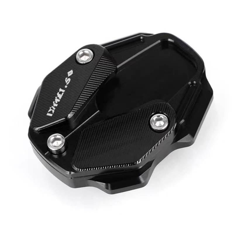 Motorrad Seitenständerpolster Für Suzuki UY125 UU125 UE125 2020 2021 2022 2023 Motorrad Ständer Pad Fuß Unterstützung Enlarger Verlängerung Seite Stehen Platte Pad(Black) von TTADINUDD