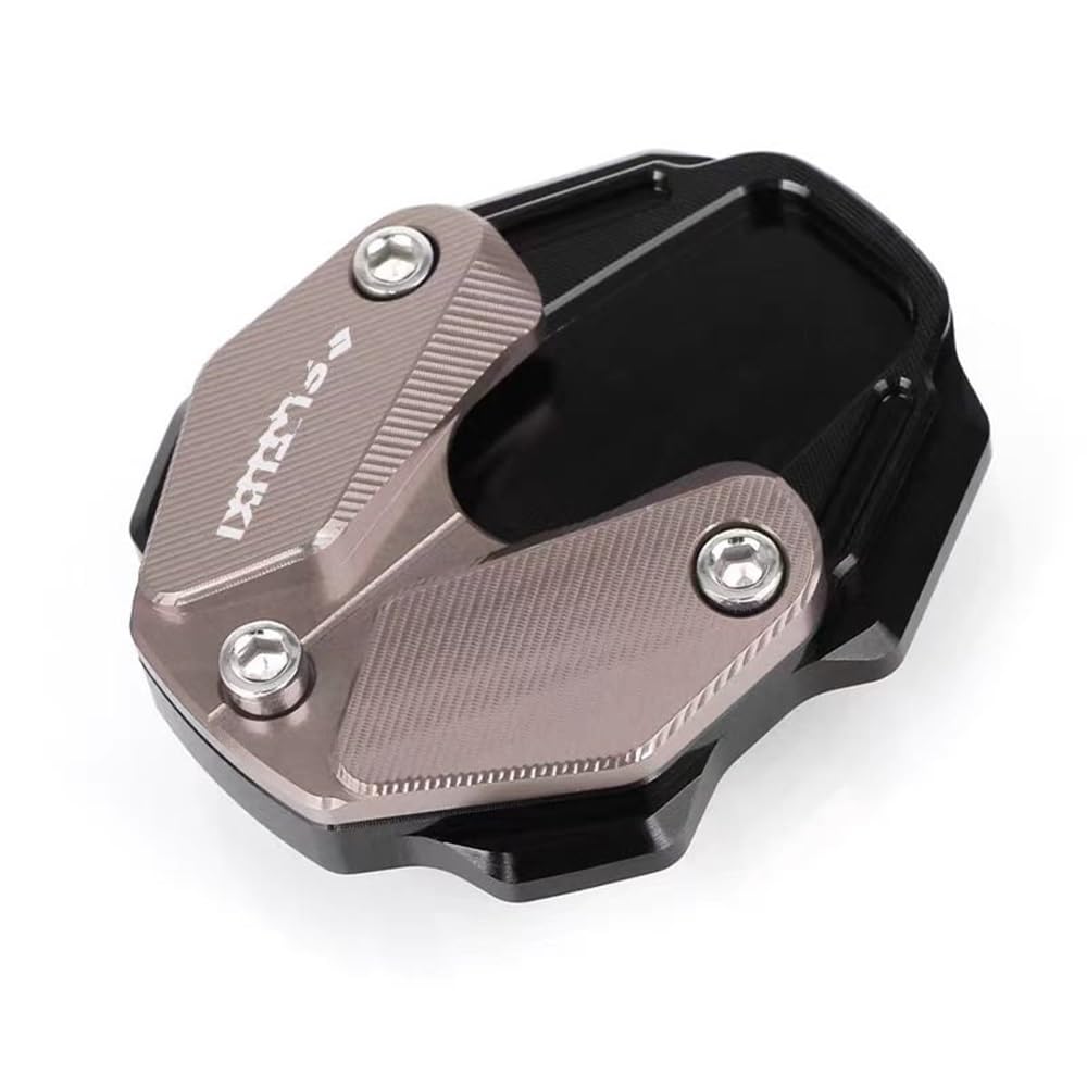 Motorrad Seitenständerpolster Für Suzuki UY125 UU125 UE125 2020 2021 2022 2023 Motorrad Ständer Pad Fuß Unterstützung Enlarger Verlängerung Seite Stehen Platte Pad(Titanium) von TTADINUDD