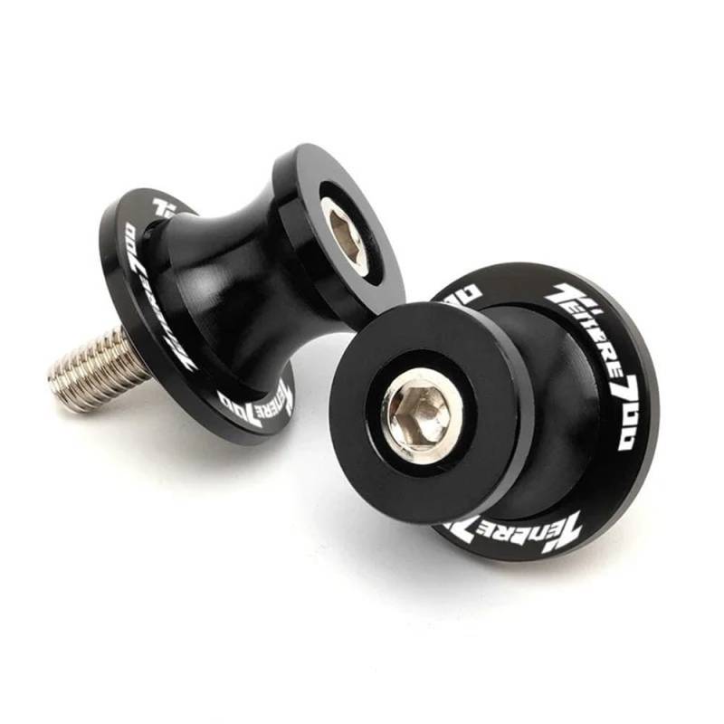 Motorradschwinge Spulen Schieber Für Y&AMA&HA TENERE 700 Tenere700 2019 2020 2021 2022 Motorrad 6 MM Schwinge Ständer Schrauben Schwinge Slider Spulen(Black) von TTADINUDD