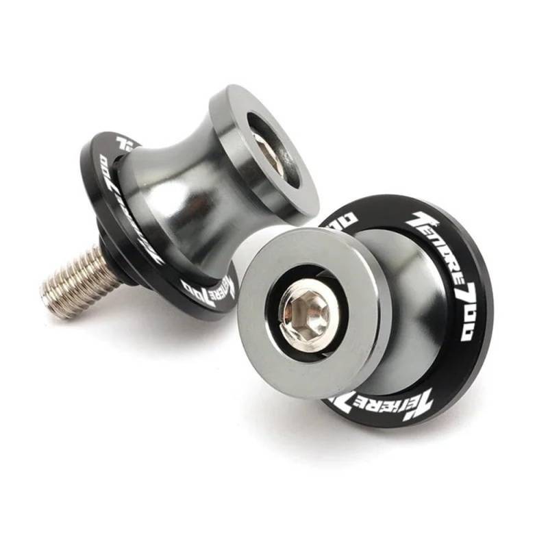 Motorradschwinge Spulen Schieber Für Y&AMA&HA TENERE 700 Tenere700 2019 2020 2021 2022 Motorrad 6 MM Schwinge Ständer Schrauben Schwinge Slider Spulen(Titanium) von TTADINUDD