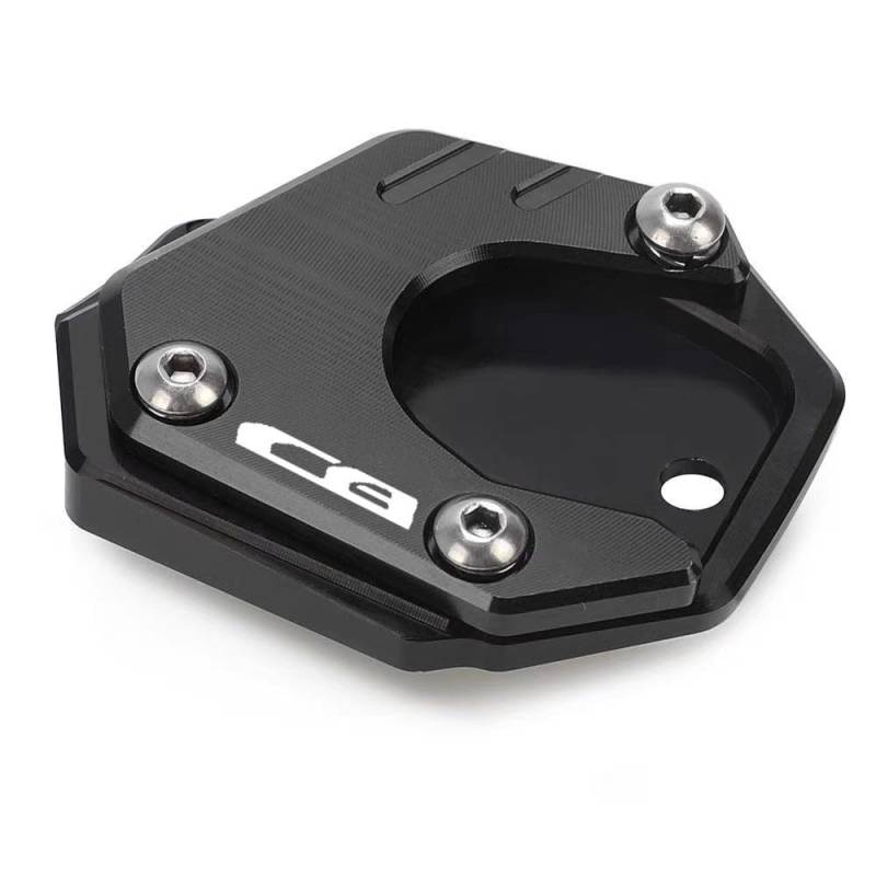 Seitenständer-Stützplatte Für H&ONDA CB 650R CB650R CB300R 2019-2023 CB 650 R CB500X/F CB400X Motorrad Kickstand Fuß Seitenständer Verlängerung Pad Unterstützung Vergrößern Platte(Black) von TTADINUDD