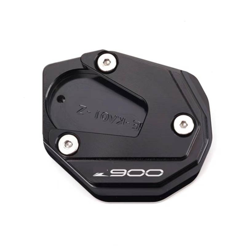 Seitenständer-Stützplatte Für KA&was&AKI Z900 Z650 Z 900 650 RS Z900RS Ninja650 2017-2024 CNC Motorrad Kickstand Verlängerung Platte Seite Stehen Vergrößerer Pad(Black) von TTADINUDD