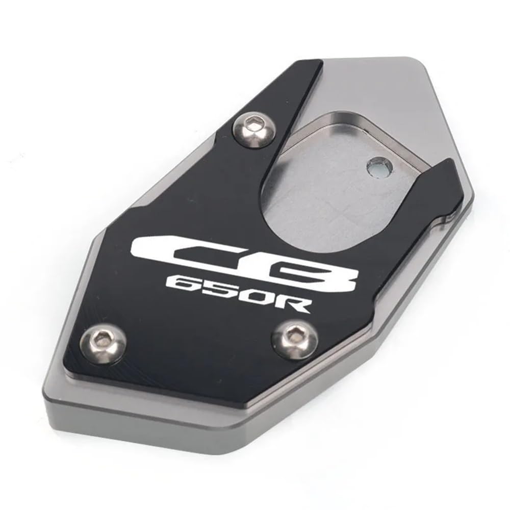 Ständerverlängerungspolster Für CBR650R CB650R CBR650F CB650F Motorrad CNC Kickstand Fuß Seitenständer Verlängerung Pad Stützplatte Vergrößern Ständer(CB650R-Titanium) von TTADINUDD