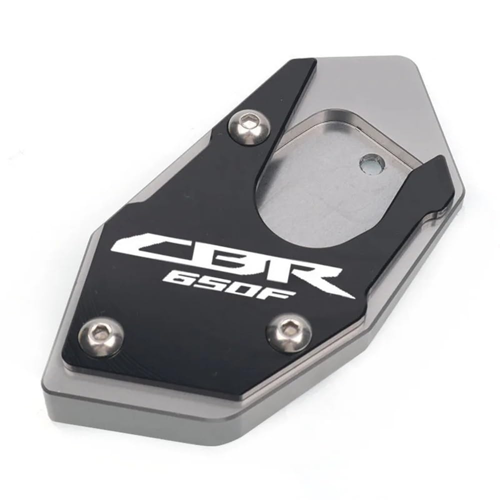 Ständerverlängerungspolster Für CBR650R CB650R CBR650F CB650F Motorrad CNC Kickstand Fuß Seitenständer Verlängerung Pad Stützplatte Vergrößern Ständer(CBR650F-Titanium) von TTADINUDD