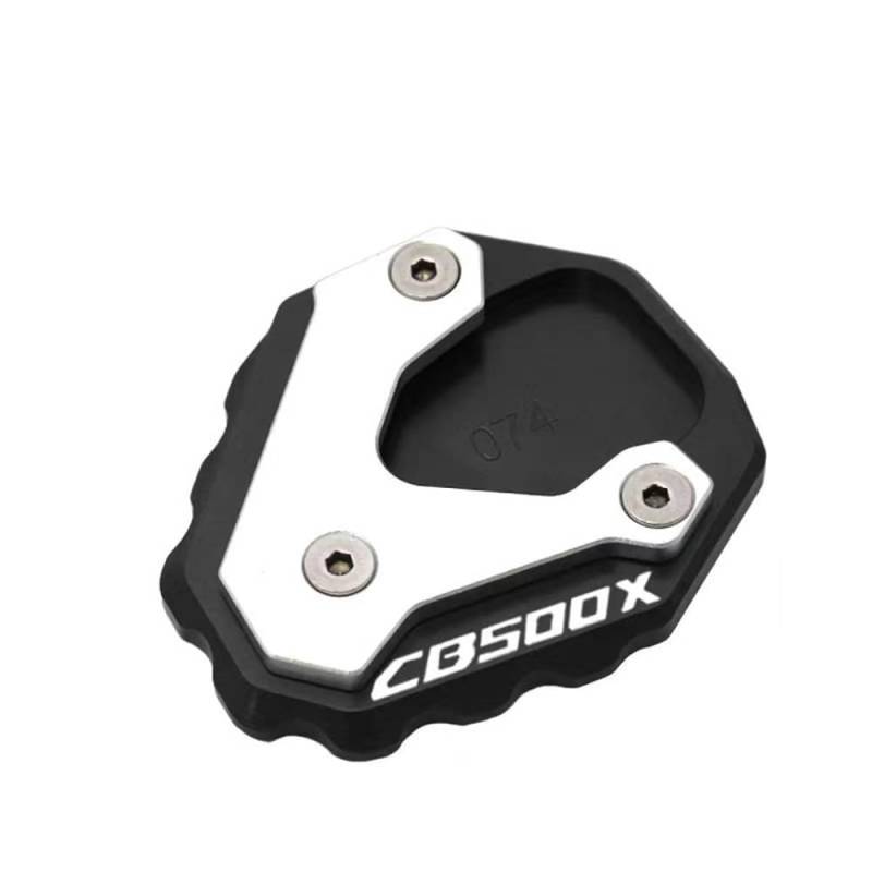 Ständerverlängerungspolster Für H&ONDA CB500X CB400X CB 500X CB400 X 2017-2023 2020 2021 2022 Motorrad Kickstand Fuß Pad Seite Stehen Verlängerung(Black CB500X) von TTADINUDD