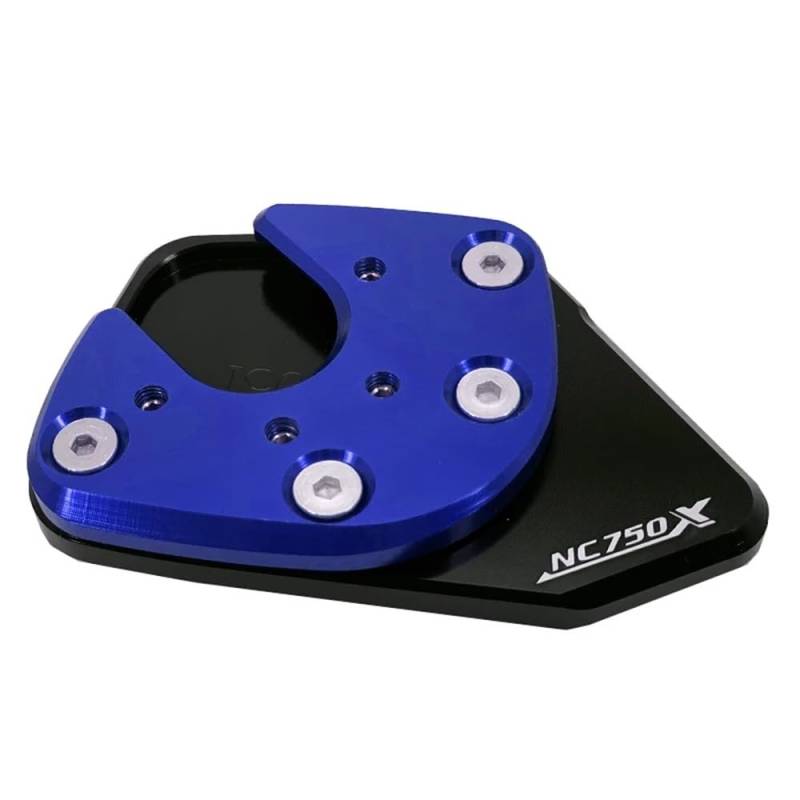 Ständerverlängerungspolster Für H&ONDA XADV 750 X-ADV 750 NC750X NC750 X 2017-2020 Motorrad Ständer Verlängerung Platte CNC Fuß Seite Stehen Pad(NC750X Blue) von TTADINUDD