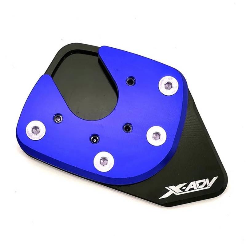 Ständerverlängerungspolster Für H&ONDA XADV 750 X-ADV 750 NC750X NC750 X 2017-2020 Motorrad Ständer Verlängerung Platte CNC Fuß Seite Stehen Pad(XADV750 Blue) von TTADINUDD