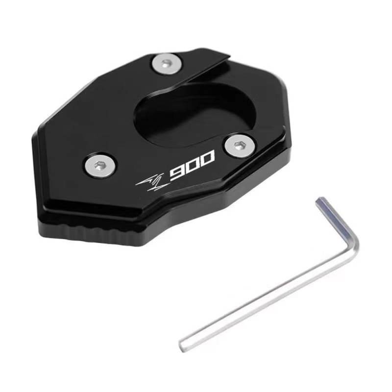 Ständerverlängerungspolster Für KA&was&AKI Z900 Z900RS 2017 2018 2019 2020 Motorrad Seitenständer Verlängerung Pad Kickstand Enlarger(Black) von TTADINUDD