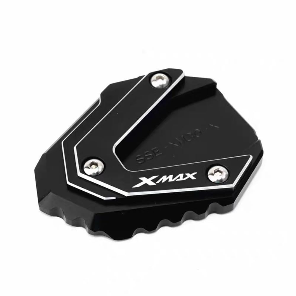 Ständerverlängerungspolster Für Y&AMA&HA Xmax 300 2022 2023 X-MAX300 Motorrad Kickstand Fuß Seitenständer Verlängerungspolster Stützplatte Vergrößern(Black) von TTADINUDD