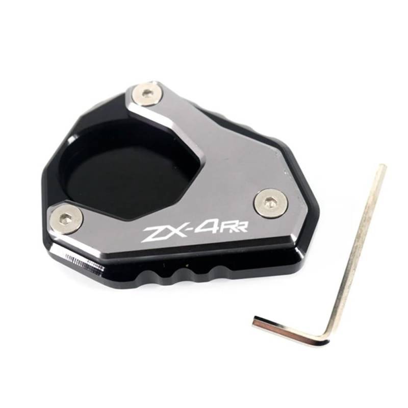 Ständerverlängerungspolster Für ZX-4R ZX-4RR ZX4R ZX4RR ZX 4R 4RR 2023 Motorrad CNC Kickstand Fuß Seitenständer Verlängerungspolster Stützplatte Vergrößern(ZX-4RR Titanium) von TTADINUDD