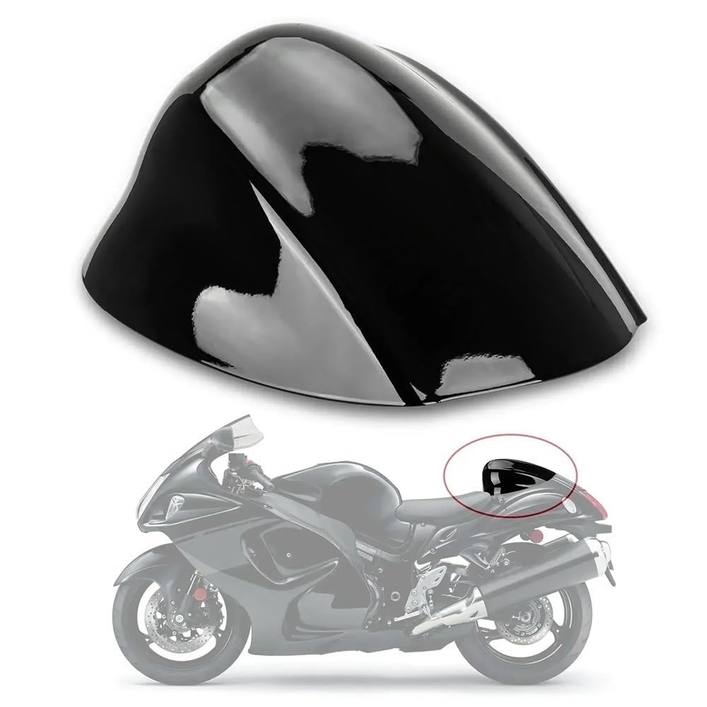 TTADINUDD Motorrad Hinten Passagier Gugel Sitz Zurück Abdeckung Verkleidung Hinten Sitz Verkleidung Für Suzuki Hayabusa GSXR1300 2008-2020(Black) von TTADINUDD