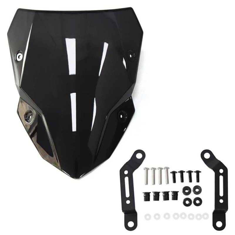 Visor Windabweiser Für KA&was&AKI Z500 Z 500 SE 2024 2025 Motorrad Air Windabweiser Frontscheibe Windschutzscheibe Windschutz(Black) von TTADINUDD