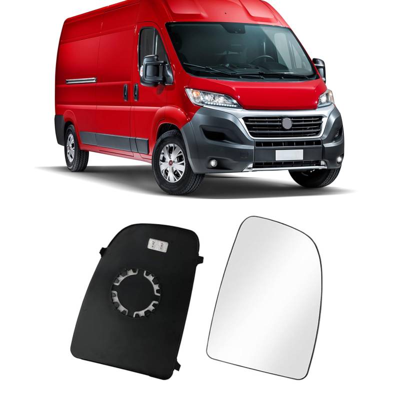 TTCR-II Ersatzspiegel Kompatibel mit Fiat Ducato/Citron Jumper/Peugeot Boxer Rückspiegel Spiegelglas 2006-2021 Spiegelglas Außenspiegel Glas für Ducato/Jumper/Boxer Spiegelglas Beheizt (Rechts) von TTCR-II