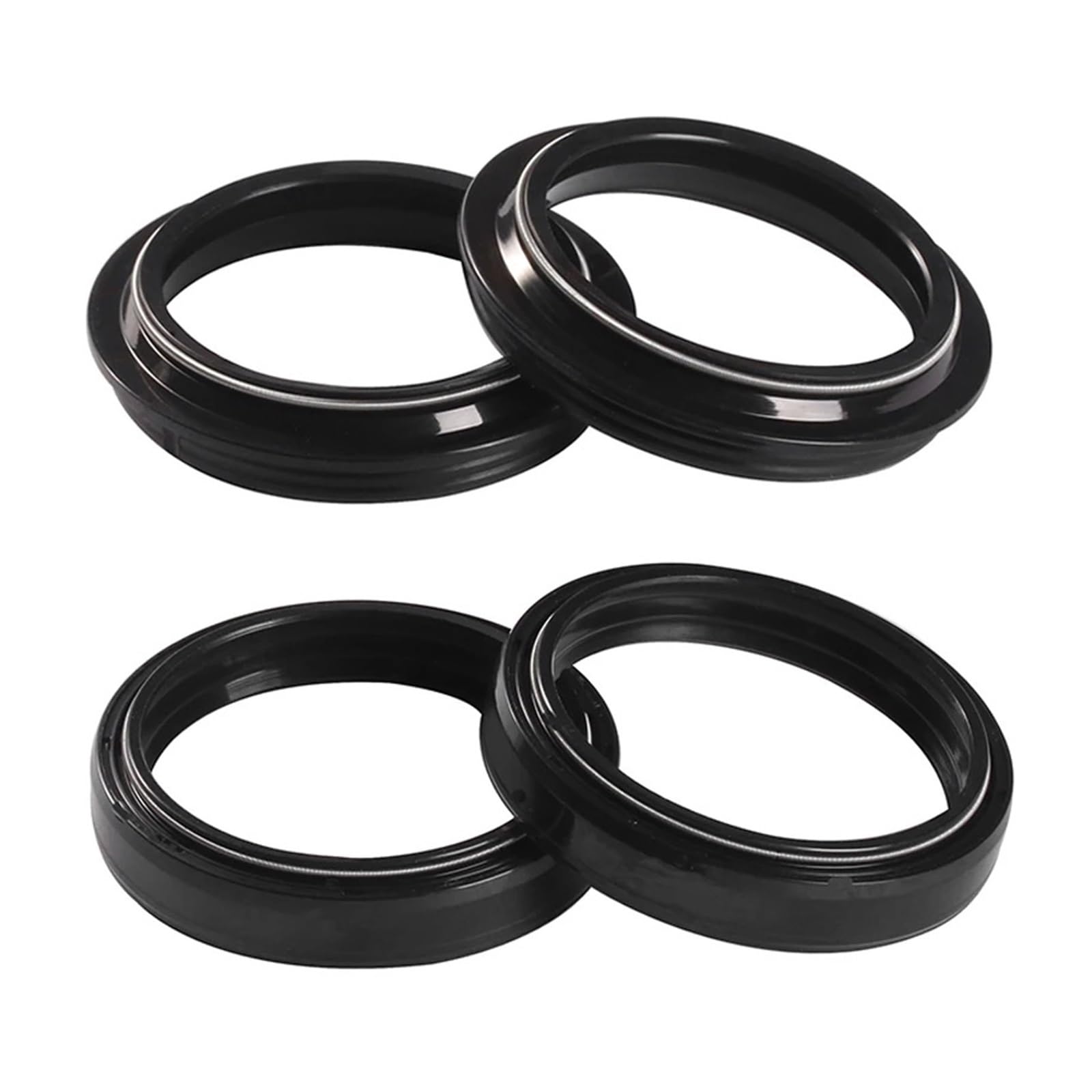 Motorrad Gabel Stoßdämpfer Dämpfer Öl Dichtung & Staub Abdeckung for SXF 350 450 SXF 350 SXF350 SXF 450 SXF450 2020 2021(2pcs oil 2pcs dust) von TTENWVNZ