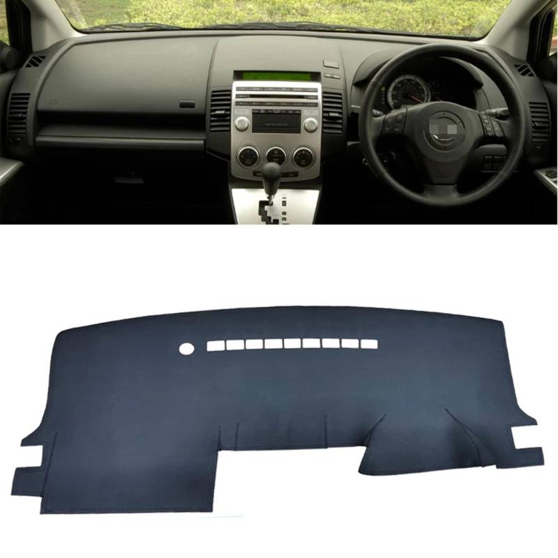 TTOILS Leder Dashmat Dashboard Cover Pad Dash Mat Teppich, für Mazda5 Mazda 5 PREMACY 2005 2006 2007 2009 Zubehör von TTOILS