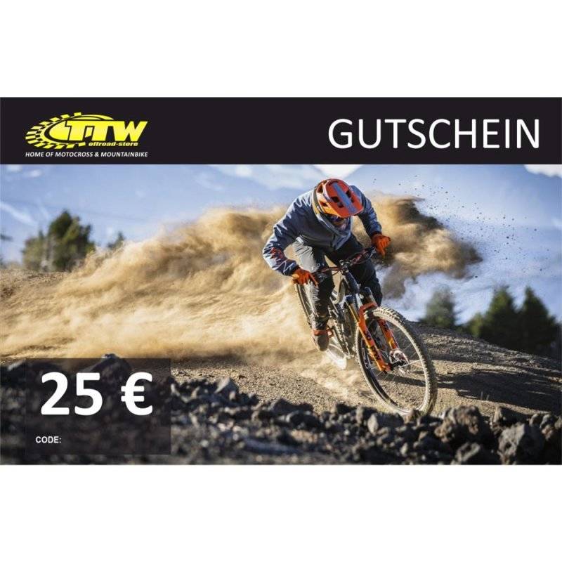 TTW-Offroad Einkaufsgutschein MTB 25€ von TTW-Offroad