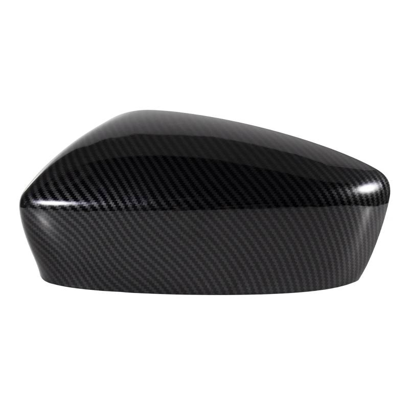 Auto Spiegelkappen,Auto Rückspiegel Kappe Carbon Fiber Muster Tür Rückspiegel Abdeckung Kappe Gehäuse Fit Verwenden for Mazda 3 Axela 2014-2016 Auto Zubehör(Carbon Pattern Left) von TUANZUN