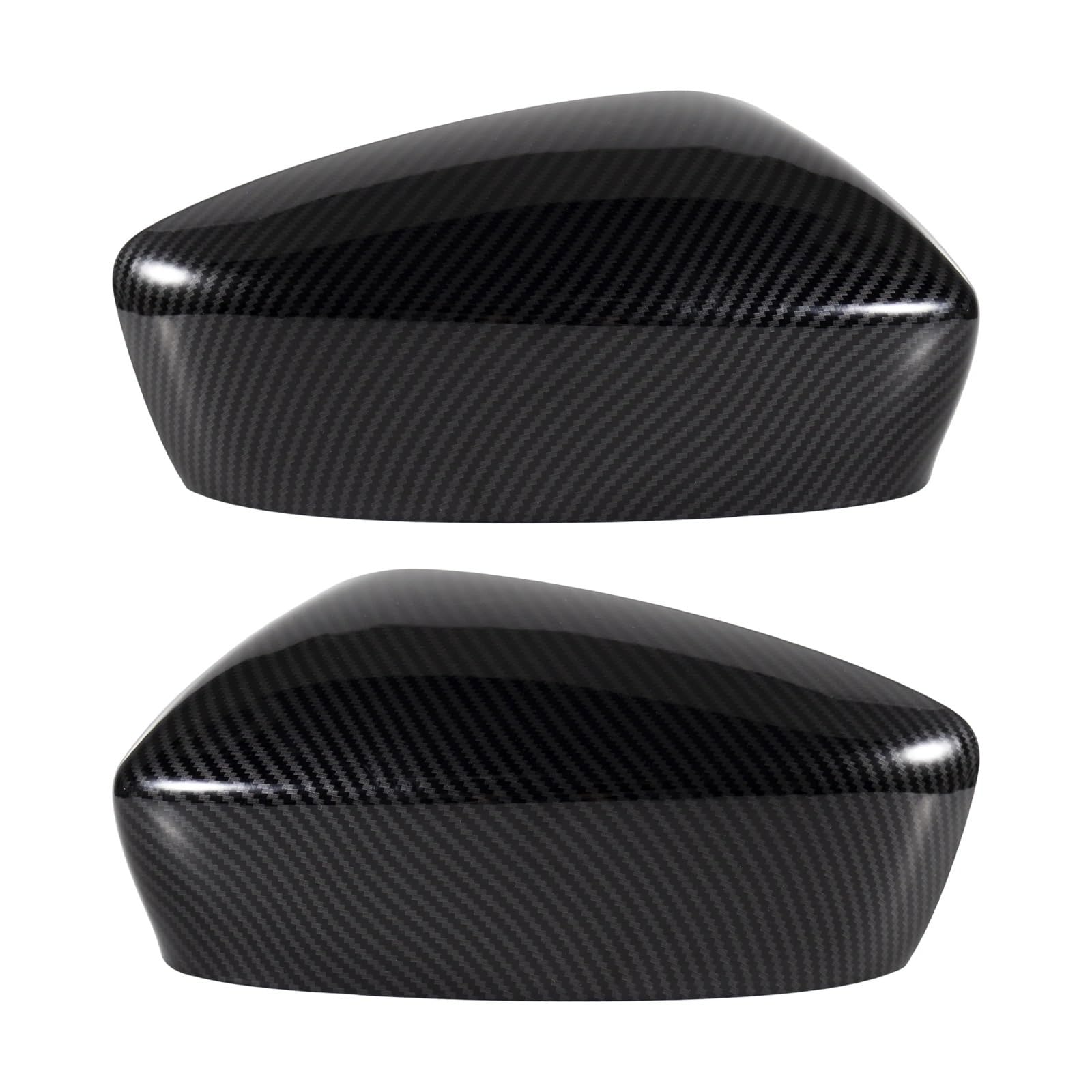 Auto Spiegelkappen,Auto Rückspiegel Kappe Carbon Fiber Muster Tür Rückspiegel Abdeckung Kappe Gehäuse Fit Verwenden for Mazda 3 Axela 2014-2016 Auto Zubehör(Left and Right) von TUANZUN