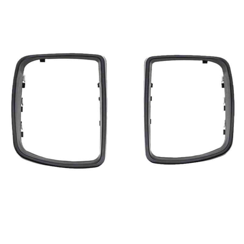 Auto Spiegelkappen,Auto Rückspiegel Kappe Seitenspiegel-Abdeckkappe passend for BMW E53 X5 2000–2006 Autotür-Außenspiegelhalter Rückspiegel-Zierring Gehäuserahmen(Mirror Frame a pair) von TUANZUN