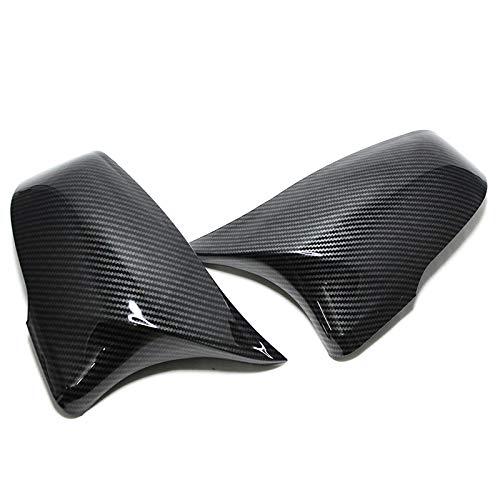 Auto Spiegelkappen,Rückspiegelkappen 2 Stücke FIT FIT AUF Fit Verwendung for BMW 1 Serie F52 2 Series F45 Active Tourer X1 F48 F49 X2 F39 Z4 G29 Kohlefaser-Rückspiegeldeckel(Carbon fiber pattern) von TUANZUN