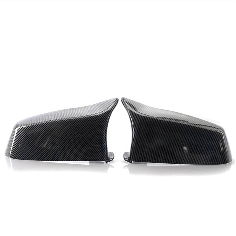 Auto Spiegelkappen,Rückspiegelkappen Auto-Flügel Seitenrückspiegel Schutzkappen fit gebrauch für BMW 5er E60 E61 F10 F11 F18 Vor -LCI 08-13 Style-Carbon-Faser-Shell-Ersatz(Carbon Fiber) von TUANZUN