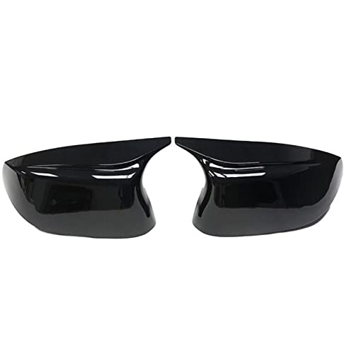 Auto Spiegelkappen,Rückspiegelkappen Auto Seite Glänzend Gemaltes Styling Rückspiegel Abdeckkappen Helle Schwarze fit verwendung für for Q50 Q60 Q70 SQ50 XQ30 2014-2020(1 pair black) von TUANZUN