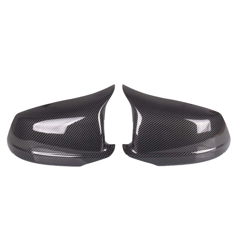 Auto Spiegelkappen,Rückspiegelkappen Fit verwendung für BMW 5 Serie F10 F11 2010-2013 Auto Rückspiegel Abdeckung Seitenflügel Schutzrahmen Abdeckungen Kohlefaser-Trimmschale(Carbon Fiber) von TUANZUN