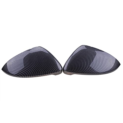 Auto Spiegelkappen,Rückspiegelkappen Flügelseite Spiegelabdeckung Rückspiegel Mirror Cap fit gebrauch für 2014 2015 2016 2017 2018 VW. Golf 7. GTI MK7 ABS. Auto Zubehör(Carbon Fiber) von TUANZUN