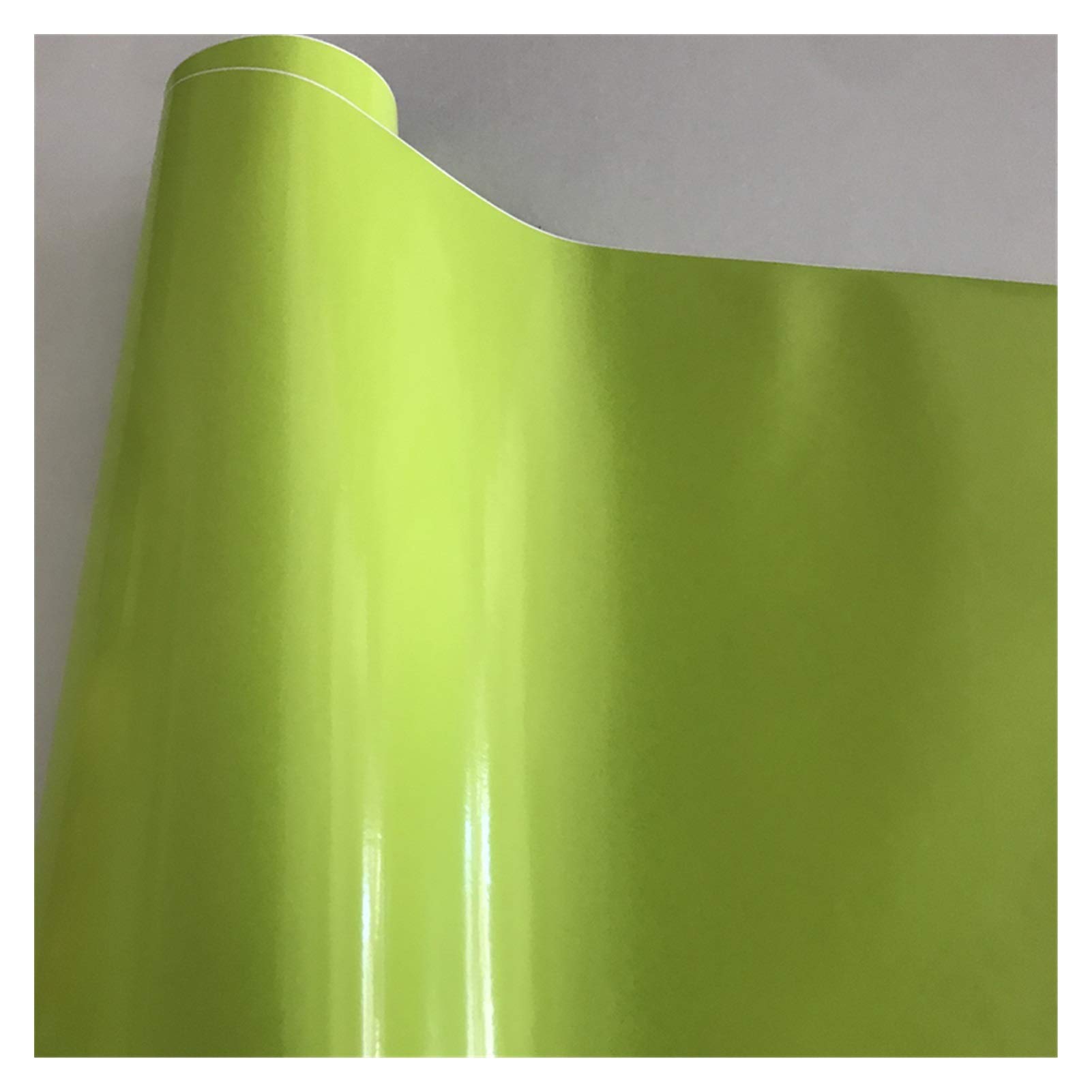 Autofolie,Car Wrapping Folie 10/20/30/40/50 * 152cm Schwarz Glanzvinylfilm Glanz Glänzend Auto-Verpackungs-Folien-Aufkleber mit Luft-Blase Kostenloses Motorrad Car Wrapping(Green,50cm x 200cm) von TUANZUN