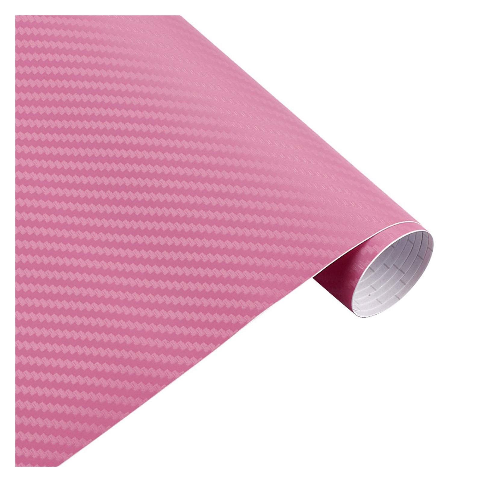 Autofolie,Car Wrapping Folie 200 cm * 30 cm 3D Carbon Fiber Vinyl Film Auto Aufkleber Wasserdicht DIY Motorrad Autos Auto Styling Wrap Rolle zubehör(3D pink) von TUANZUN