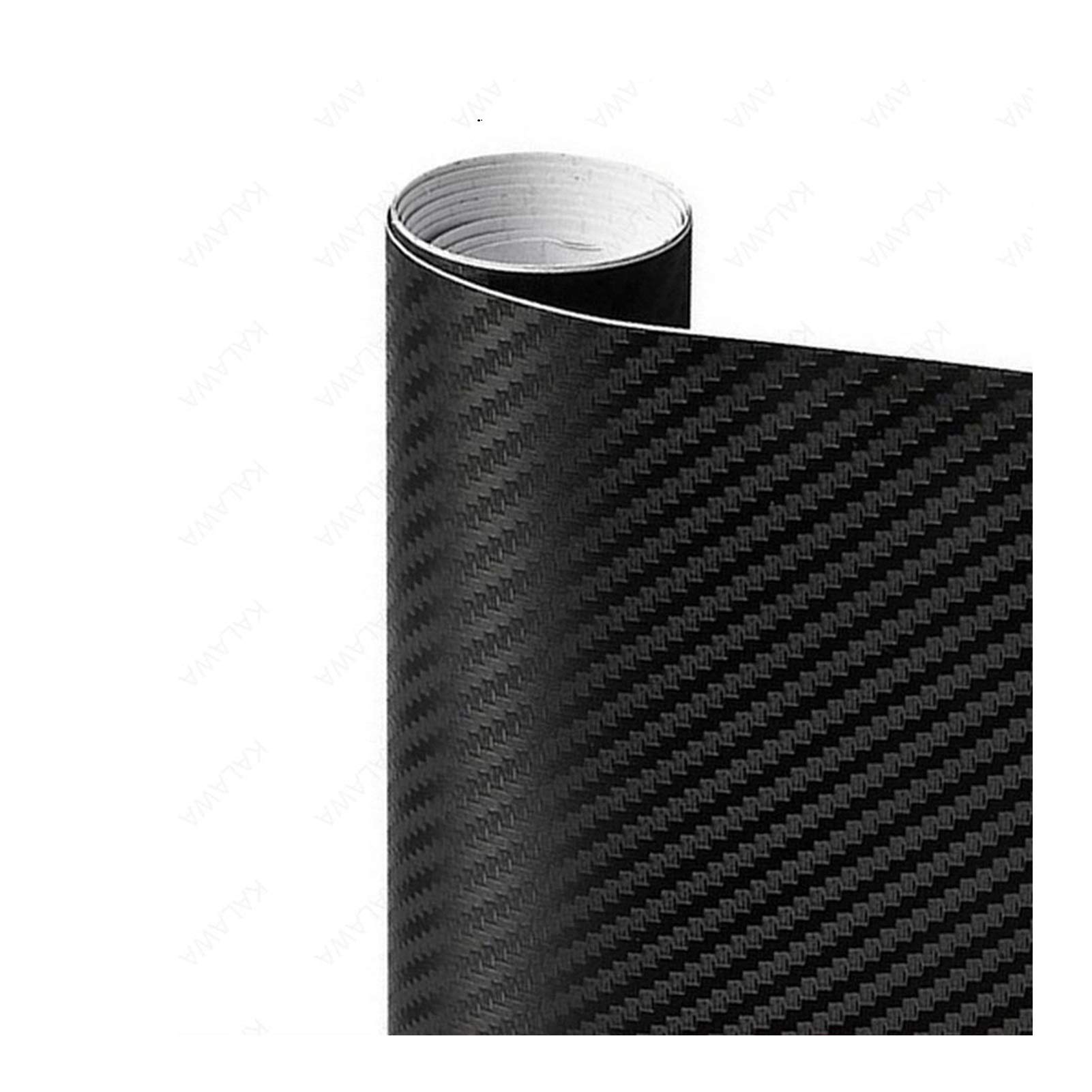 Autofolie,Car Wrapping Folie 3D-Carbon-Faser-Vinyl Multiple Größe Auto-Verpackungs-Blatt-Rolle Film-Auto-Aufkleber Motorrad-Auto-Styling Schwarz Weiss Silber Abziehbilder(Black,50cmx12M) von TUANZUN