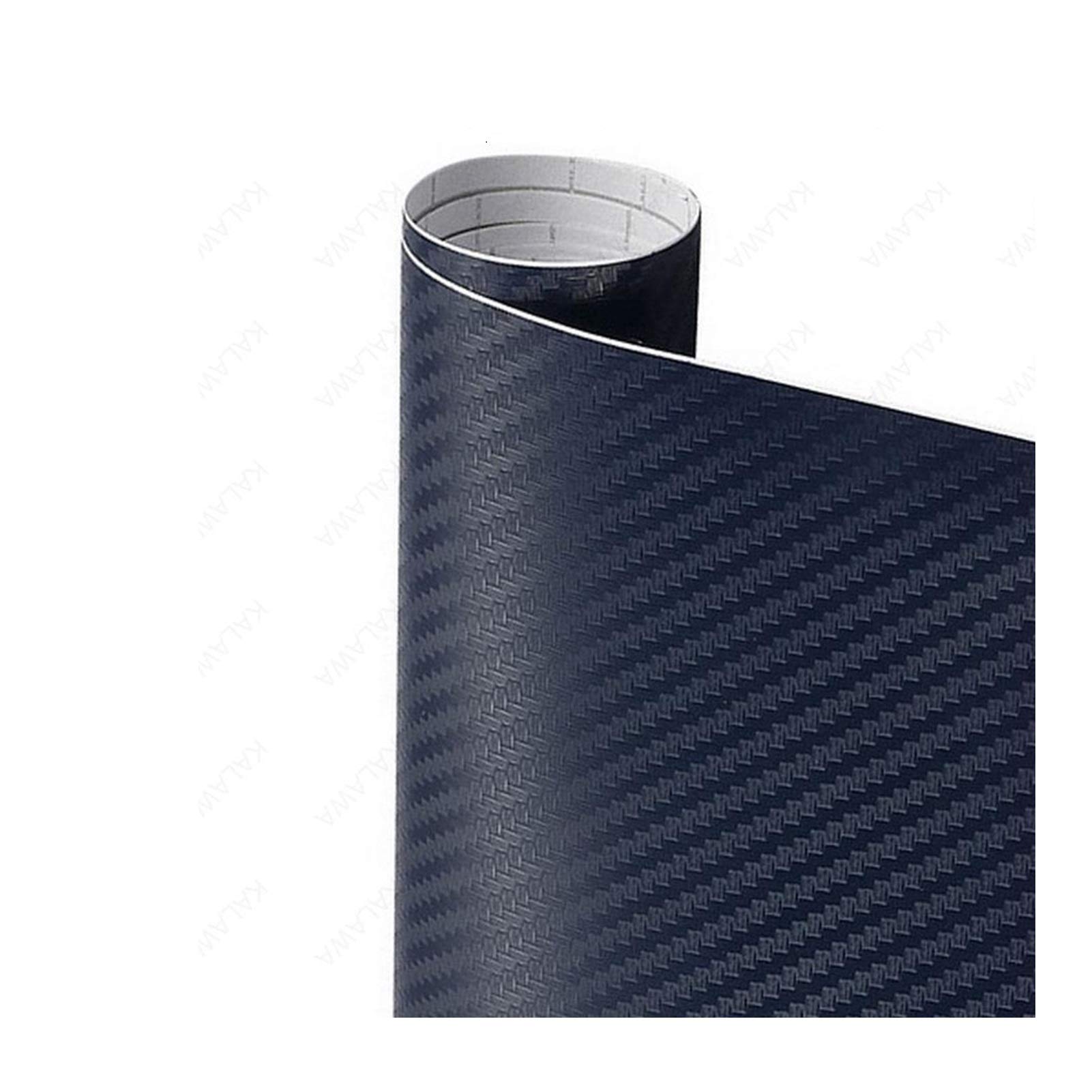 Autofolie,Car Wrapping Folie 3D-Carbon-Faser-Vinyl Multiple Größe Auto-Verpackungs-Blatt-Rolle Film-Auto-Aufkleber Motorrad-Auto-Styling Schwarz Weiss Silber Abziehbilder(Blue,50cmx12M) von TUANZUN