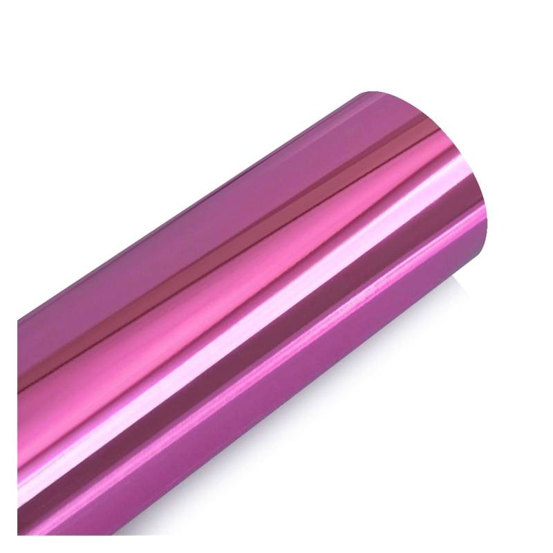 Autofolie,Car Wrapping Folie Spiegel Vinyl Verpackung Film-Auto-Aufkleber-Abziehbild-DIY Auto-Fahrrad-Auto-Körper-Abdeckungs-Film-Autobedarf Verpackungen(Pink,50x600cm) von TUANZUN