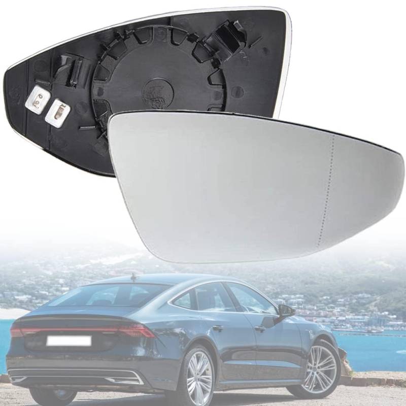 Rückfahrglas Außenspiegelglas Für Audi A6 A7 A8 2018-2023,Links Oder Rechts Spiegelglas Ersatz Auto Außen Rückfahrglas, Außenspiegel Verstellbar Geeignet,Right von TUBIC