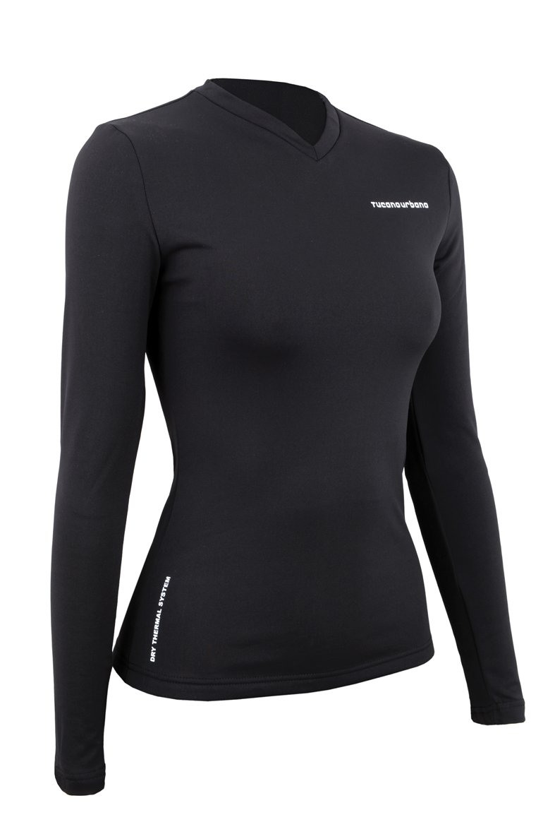 Tucano Urbano 672N6 North Pole Lady - Long Sleeved Thermal Vest, Schwarz, Groesse XL von TUCANO URBANO