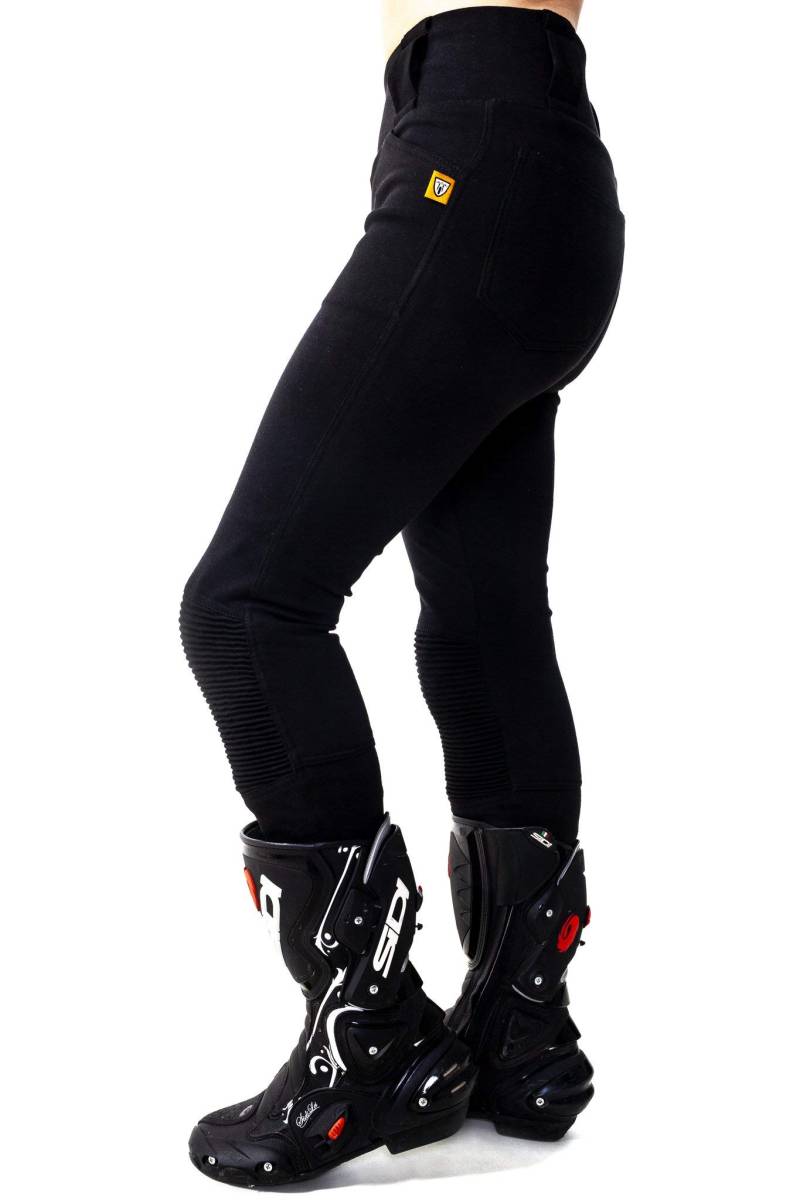 Tucano Urbano MOTOGIRL - RIBBED LEGGINGS Black IT38EU34-L30 von TUCANO URBANO