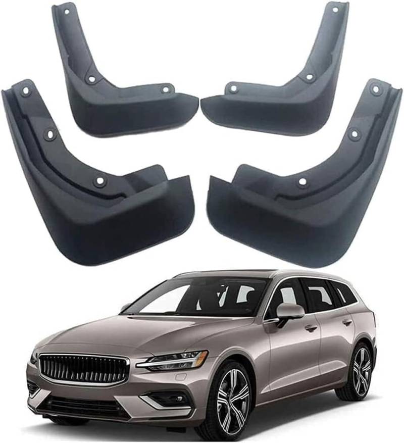 Schmutzfänger für Volvo V60 MK II Estate 2019 2020 2021, Spritzschutz vorne und hinten Protection Styling ZubehöR, Spritzschutz vorne und hinten von TUCJUN