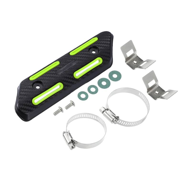 TUCKBOLD 1 Satz Motobike Hitzeschild Kit Auspuffrohr Abdeckung Schalldämpfer Gelb Autoteile von TUCKBOLD