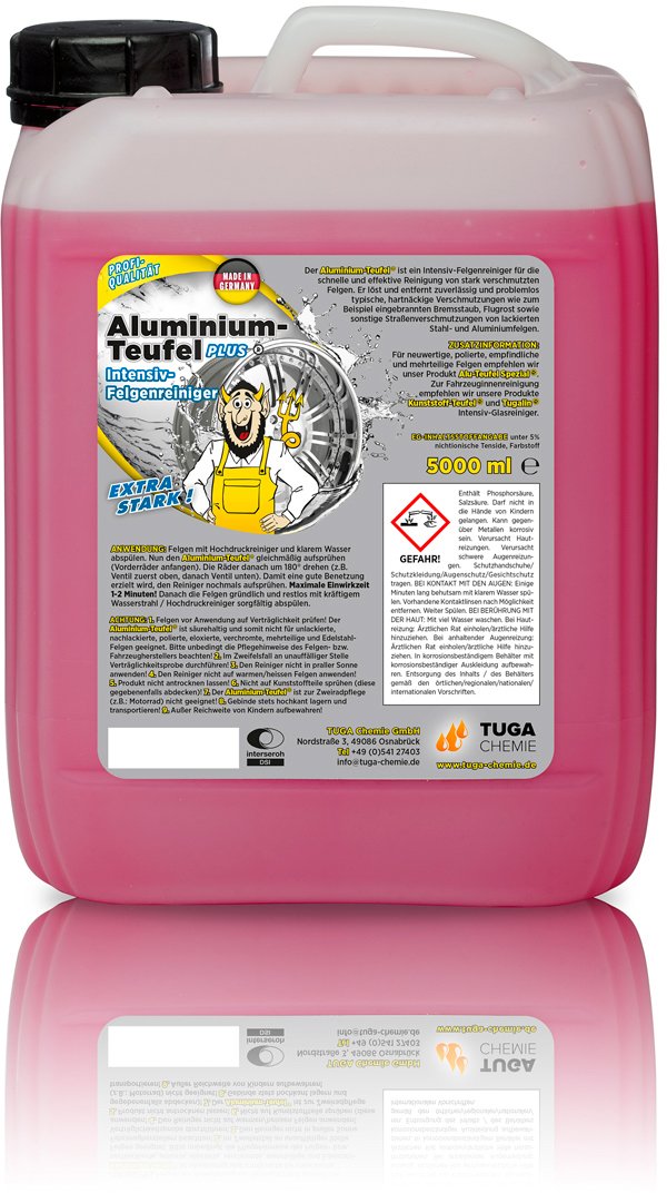 TUGA Aluminium Teufel Felgenreiniger Intensiv, 5 Kg Kanne von TUGA Chemie