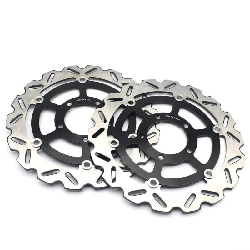 Motorrad Vorne Bremsscheibe Rotor Für Kawasaki Für Ninja ZX-6R ZX6R 636cc 2013-2020 Für Z800 Z 800 E 2013-2016 Für ZZR1400 ZX14R 2006-2020 Motorrad Bremsscheibe(2 pieces) von TUHBCX