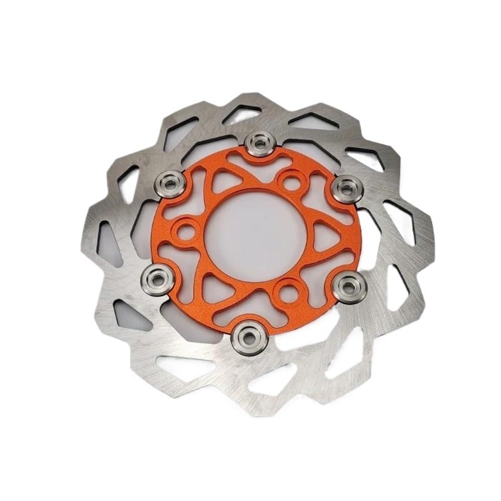 Universal Motorrad Schwimmende Bremsscheiben Für DIO AF27 AF28 AF18 ZX AF34 AF35 AF36 Aluminium Legierung 200mm Schnelle Kühlung Bremsbeläge Motorrad Bremsscheibe(Orange) von TUHBCX