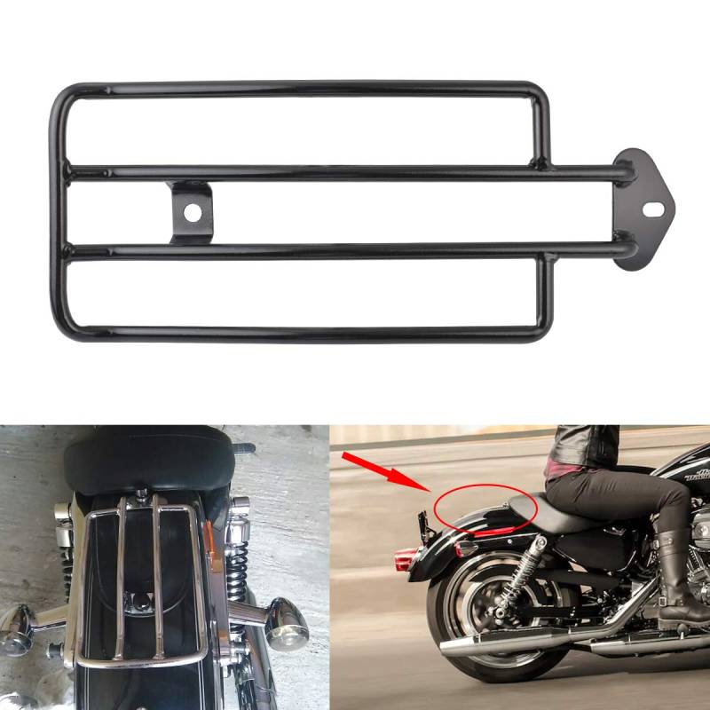 TUINCYN Motorrad Gepäckträger für den hinteren Solo-Sitz, schwarz, passend für Harley Davidson XL Sportster 1985–2003 (1 Stück) von TUINCYN