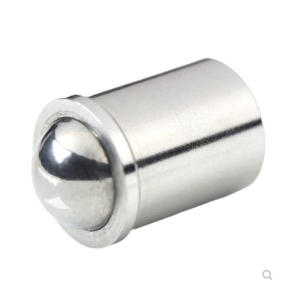 10 Stück M3-M10 Kugelstößel Stellschraube Federstößel Schritt Glattes Modell mit Kragen und Kugel Edelstahl Messing Kunststoff (Color : Stainless steel, Size : D10-L13 10pcs) von TULDYS