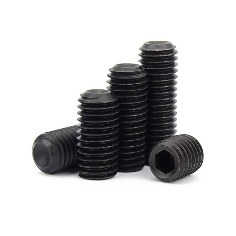 TULDYS M3 M4 M5 M6 M7 M8 Feingewinde Schwarz 12,9 Stahl Innensechskant Innensechskant Ringschneide Madenschraube Gewindestift(12.9 grade steel,25pcs M6x0.75x15) von TULDYS