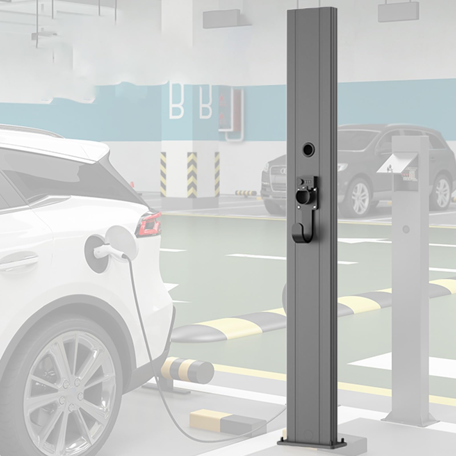 Externes EV-Ladegerät-Gehäuse, Batterien für EV-Ladegerät, EV-Ladestation, EV-Ladegerät-Ständer, Ladestationen für Elektrofahrzeuge, mit Passwortsperre von TUPAFJU