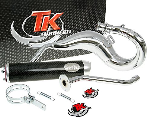 Auspuff TURBO KIT Bufanda RQ Chrom - CPI SM 50 Supermoto AM6 von TURBOKIT